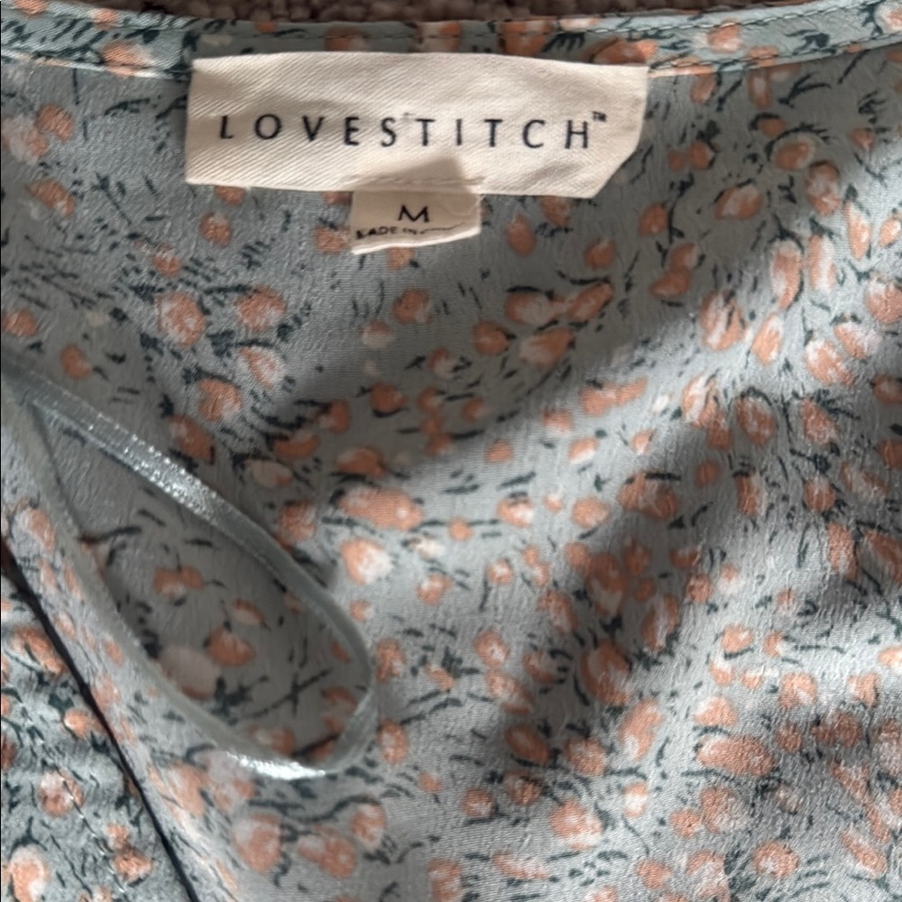 Lovestitch Wrap Dress with Floral Print Size M - Picture 2 of 7